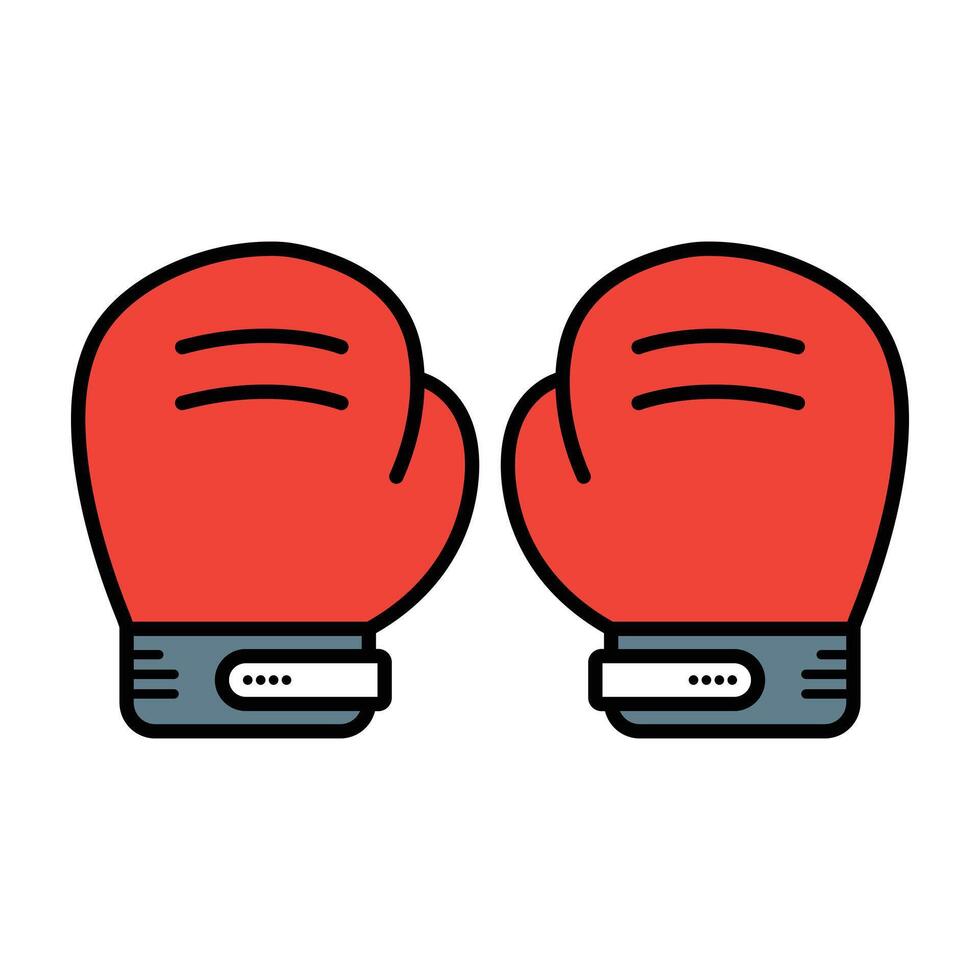 Red Boxing Gloves Illustration vector