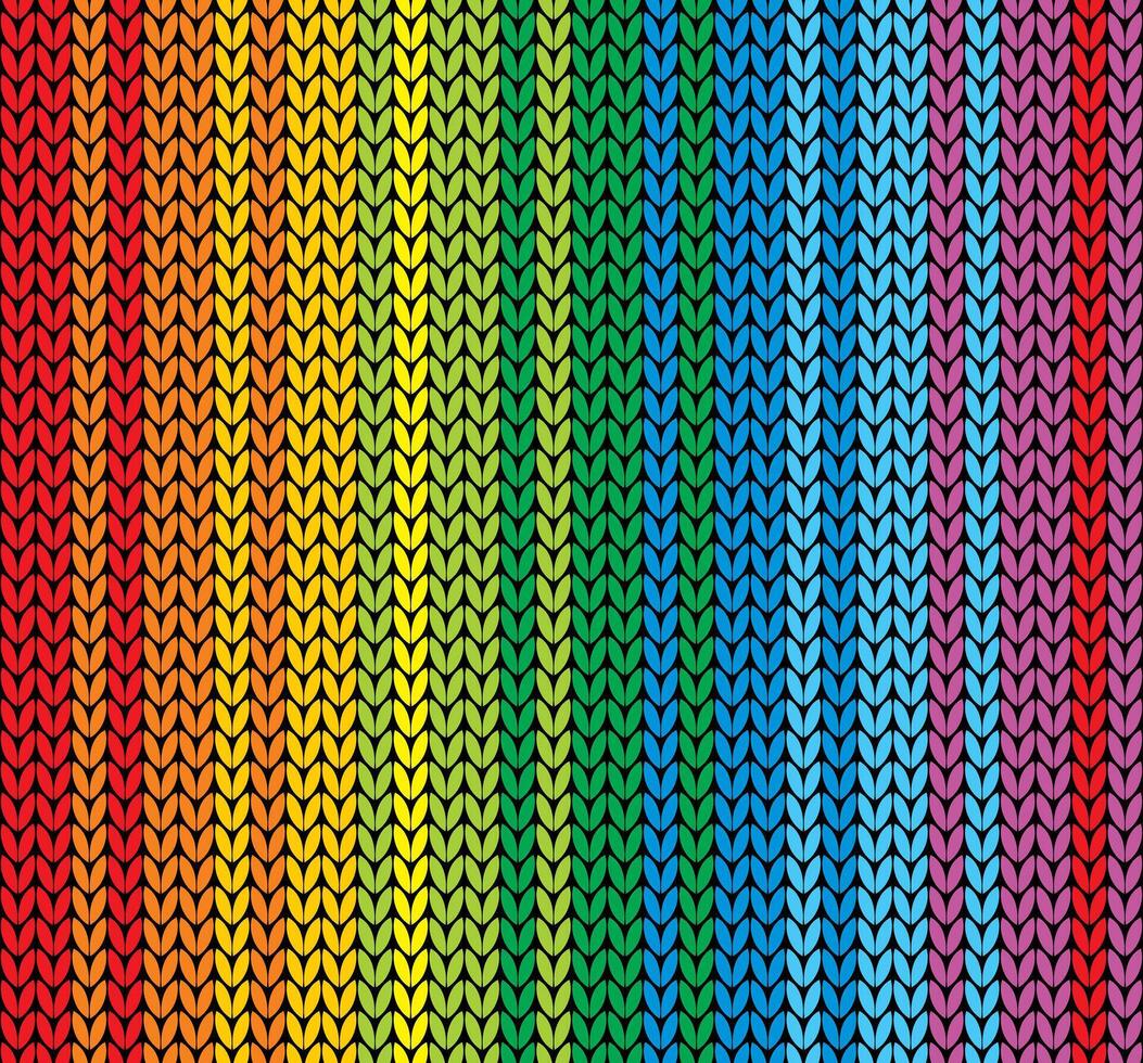 Seamless background with knitted fabric. vector