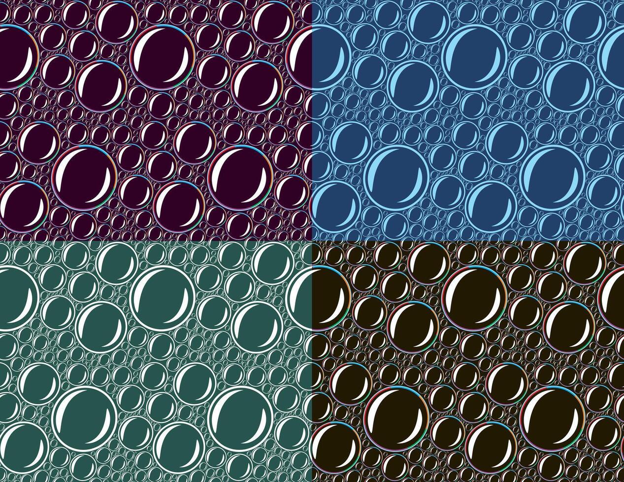 Seamless background with soap bubbles. vector