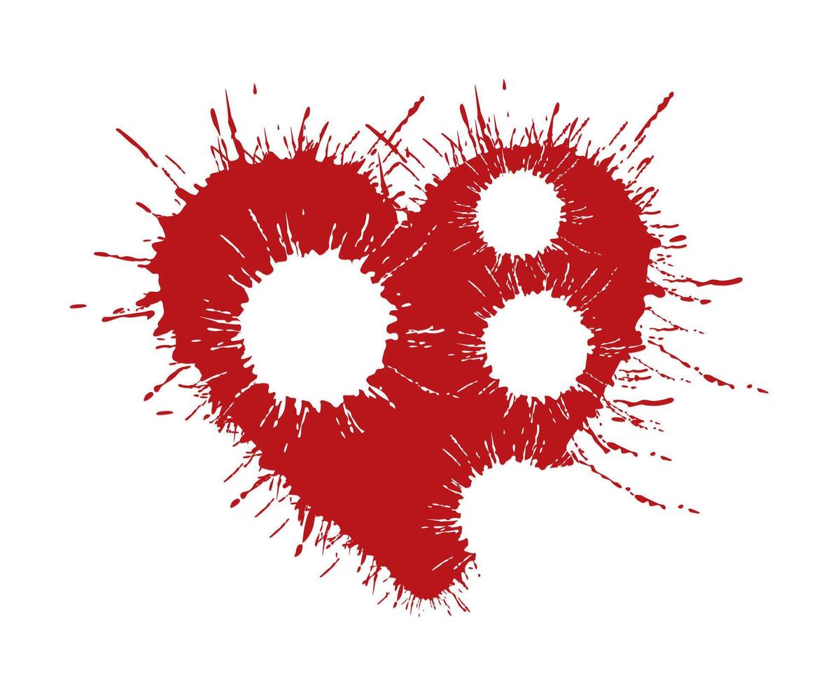 Symbol of broken heart. vector