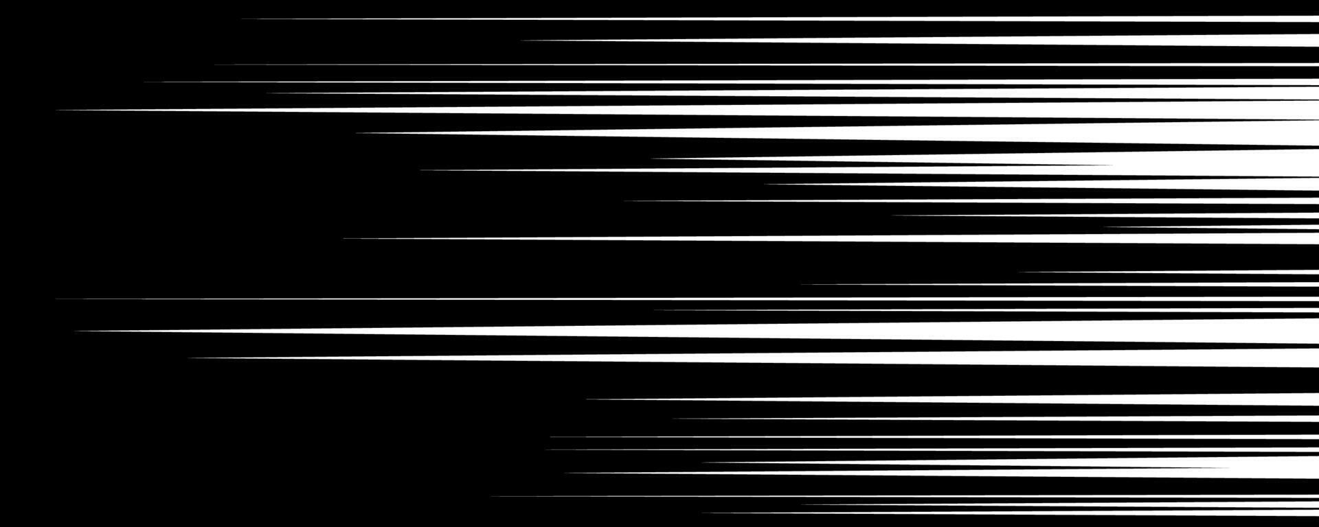 Abstract image featuring dynamic black and white horizontal speed lines creating a sense of motion. The sharp contrast enhances the visual impact. vector