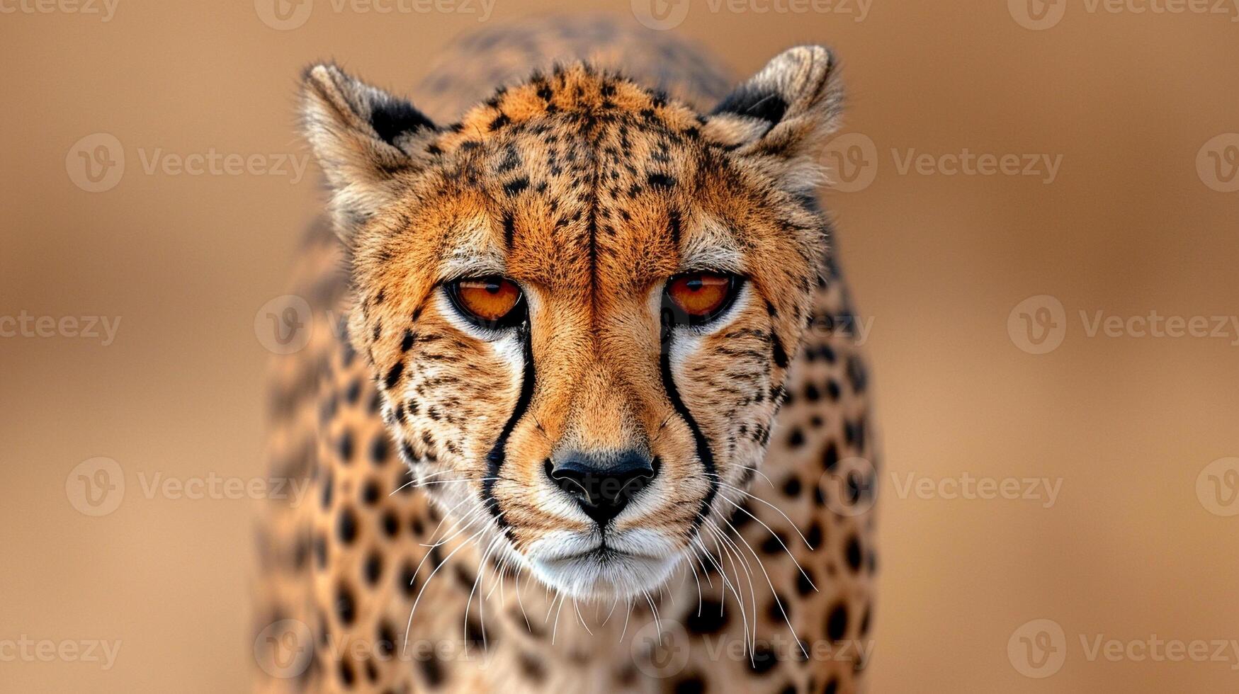 Stunning Close-Up Portrait of a Cheetah photo