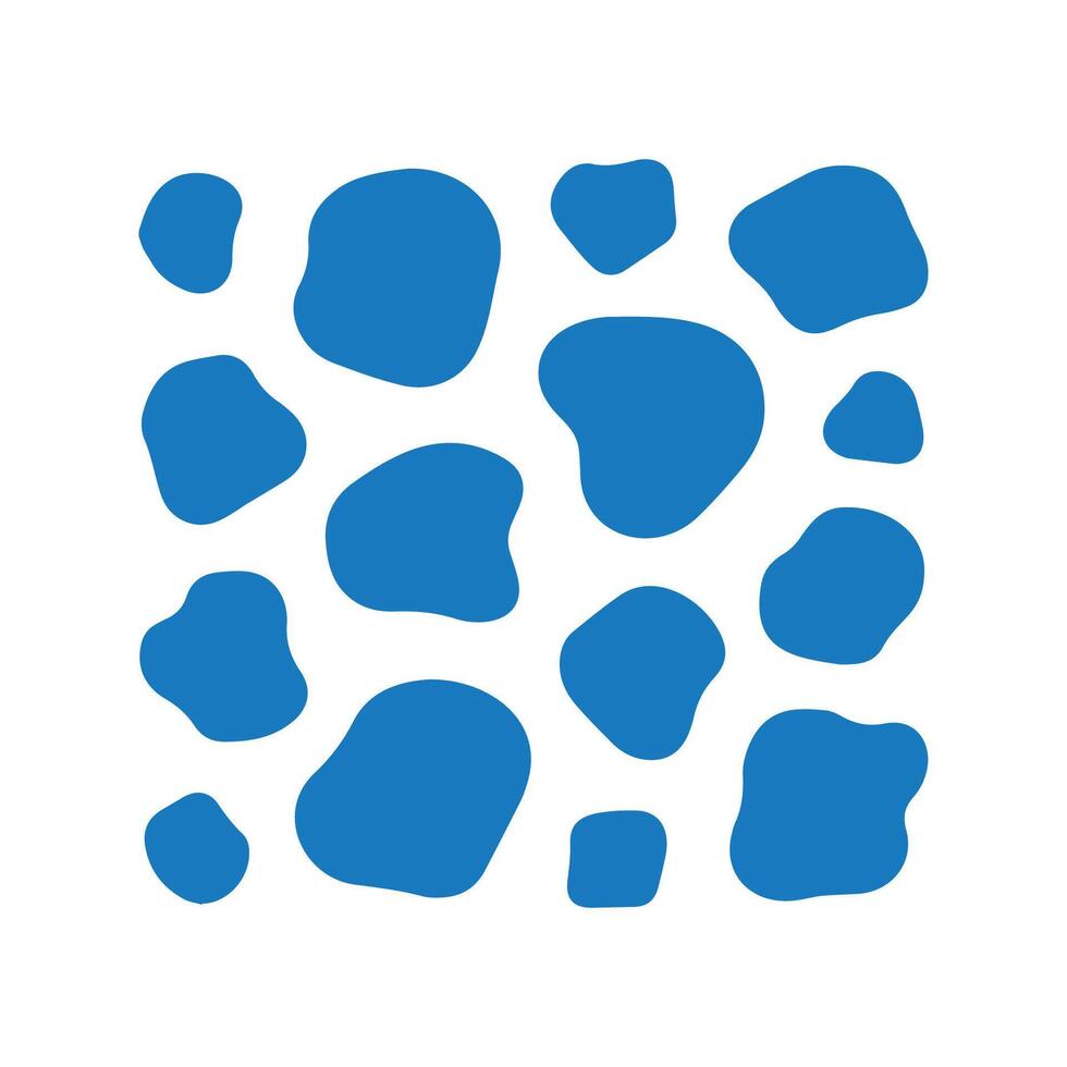 Abstract Blue Shapes Blob Pattern vector