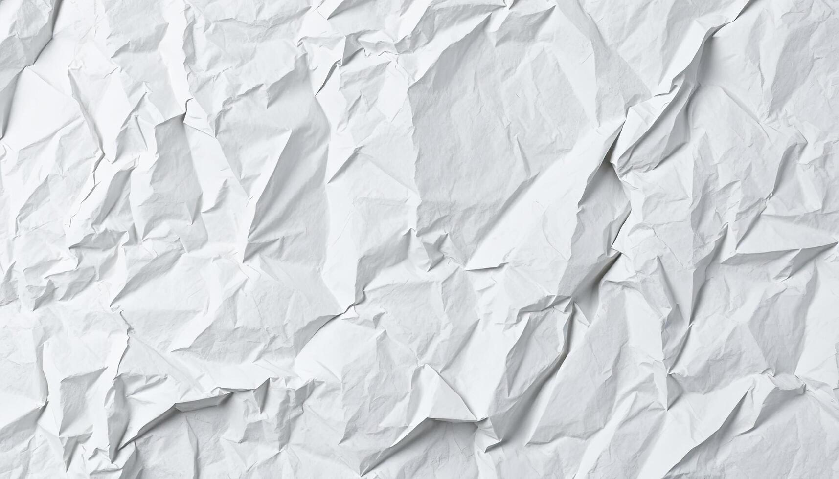 Crumpled White Paper Texture with Abstract Patterns and Rough Surface for Backgrounds photo