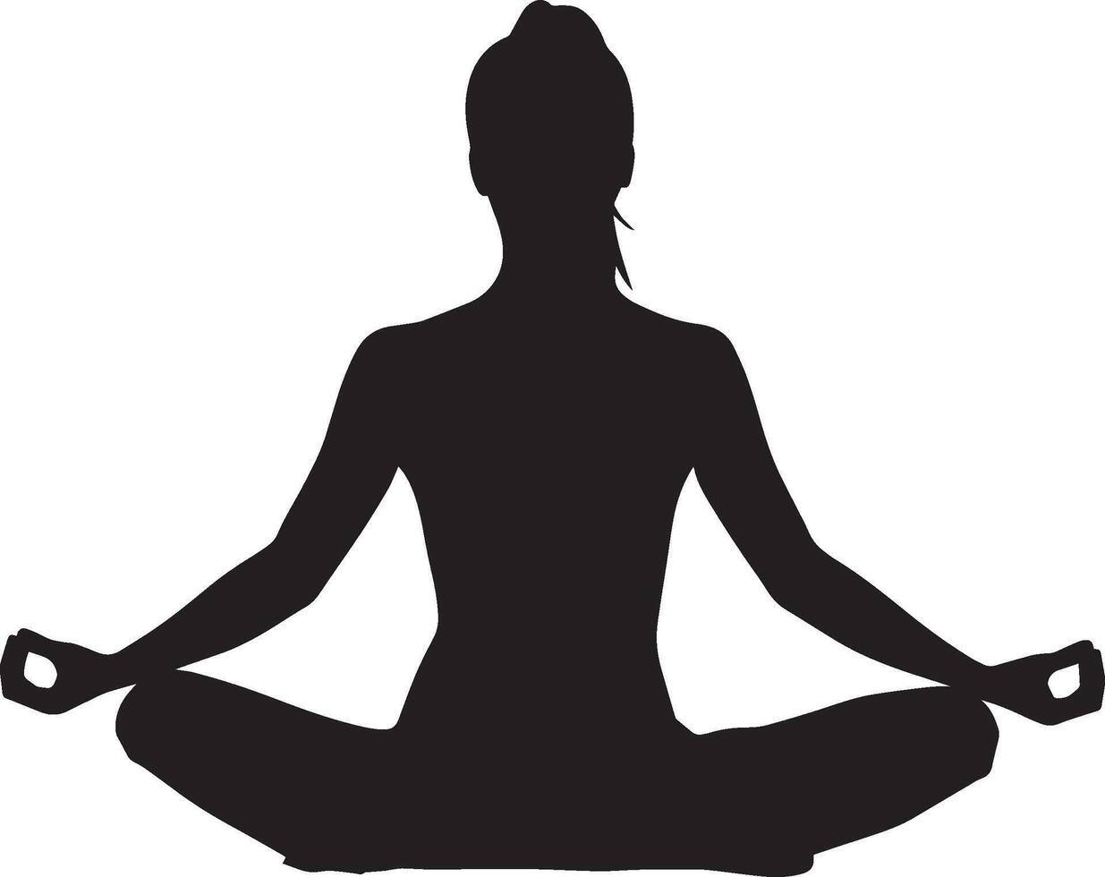 Seated Forward Fold Paschimottanasana Silhouette A person sitting vector