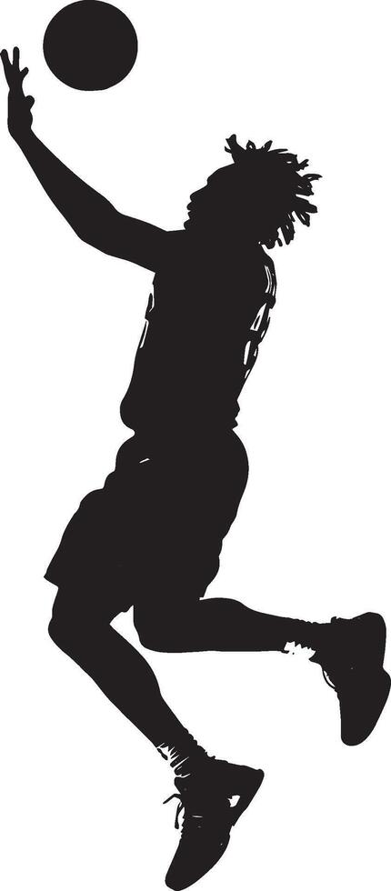 No-Look Pass Silhouette A player making a no-look pass, with their eyes focused elsewhere while sending the ball to their teammate. full length silhouette black illustration vector