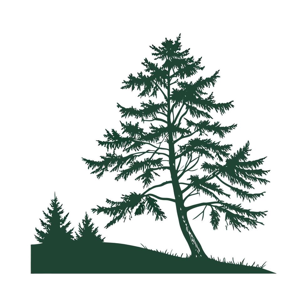 Stunning Hemlock Plant Illustration vector