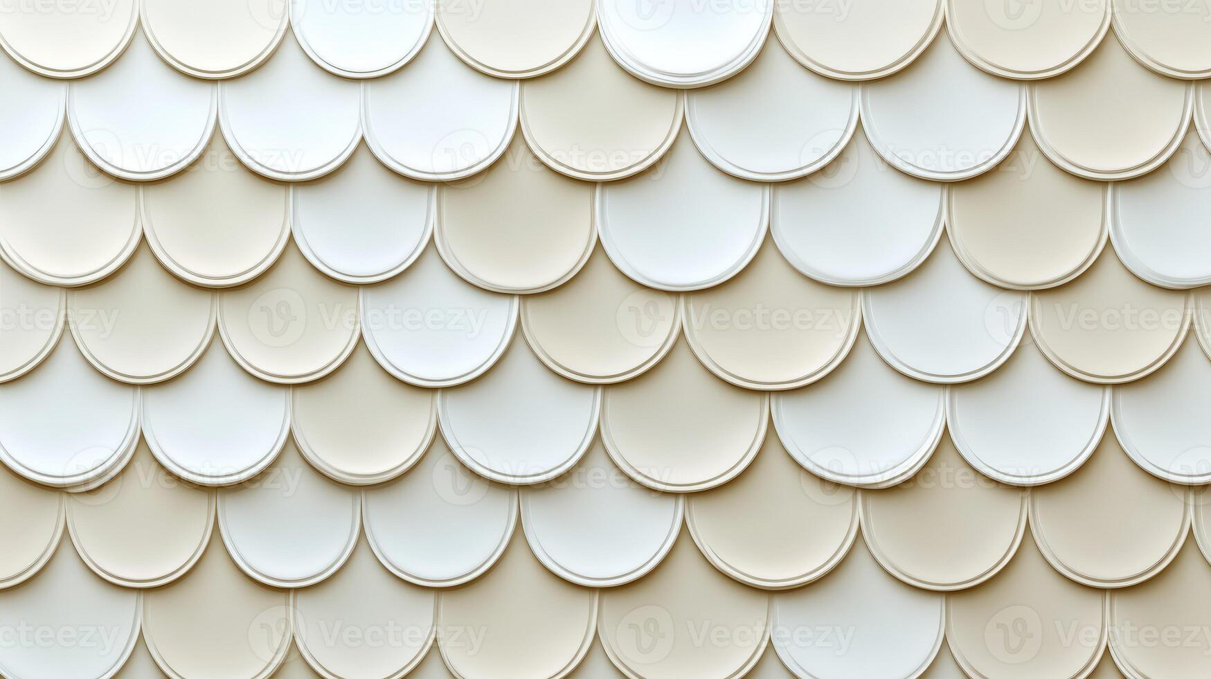 Elegant wall design featuring textured scallop pattern photo