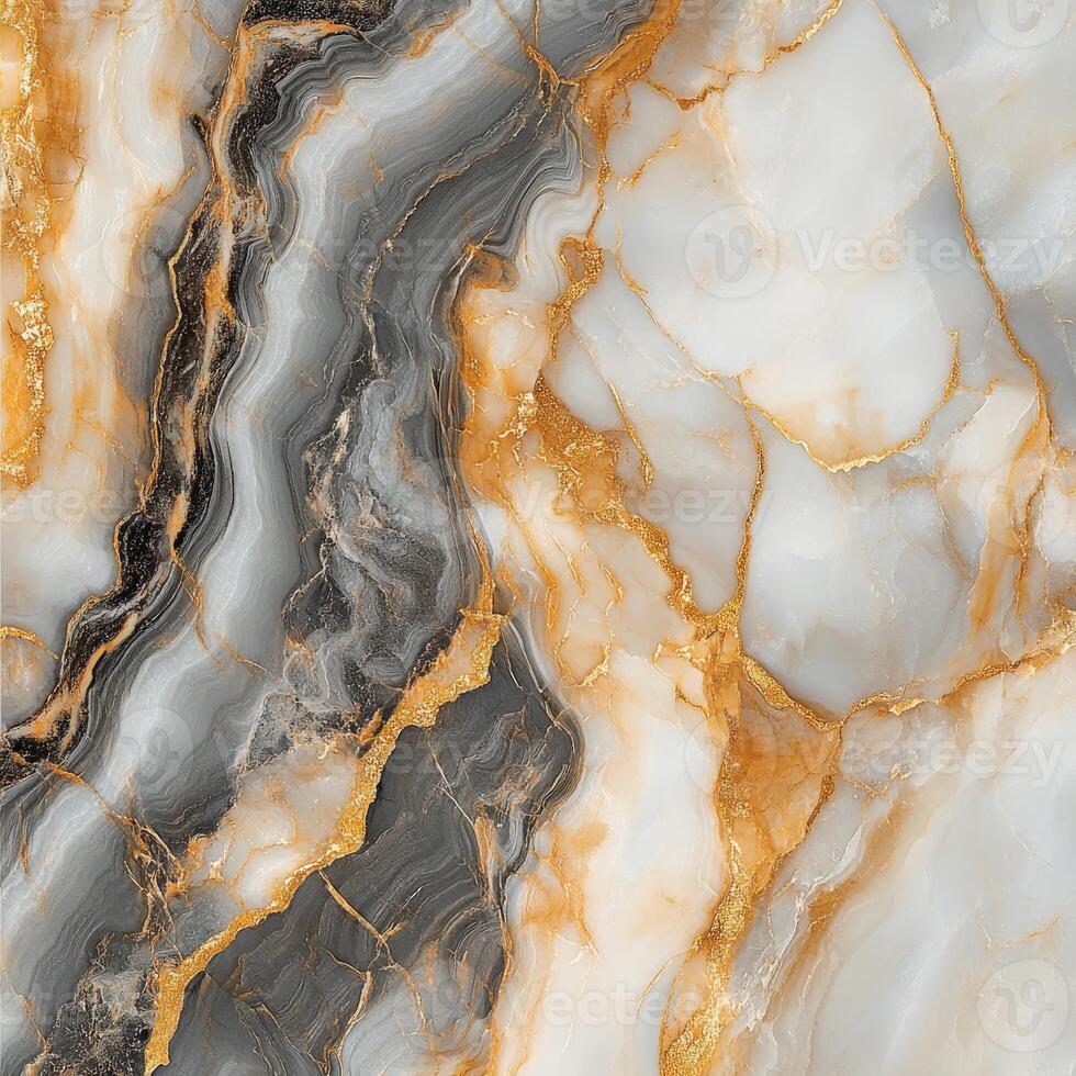 Elegant marbled surface with gold veins and rich patterns photo