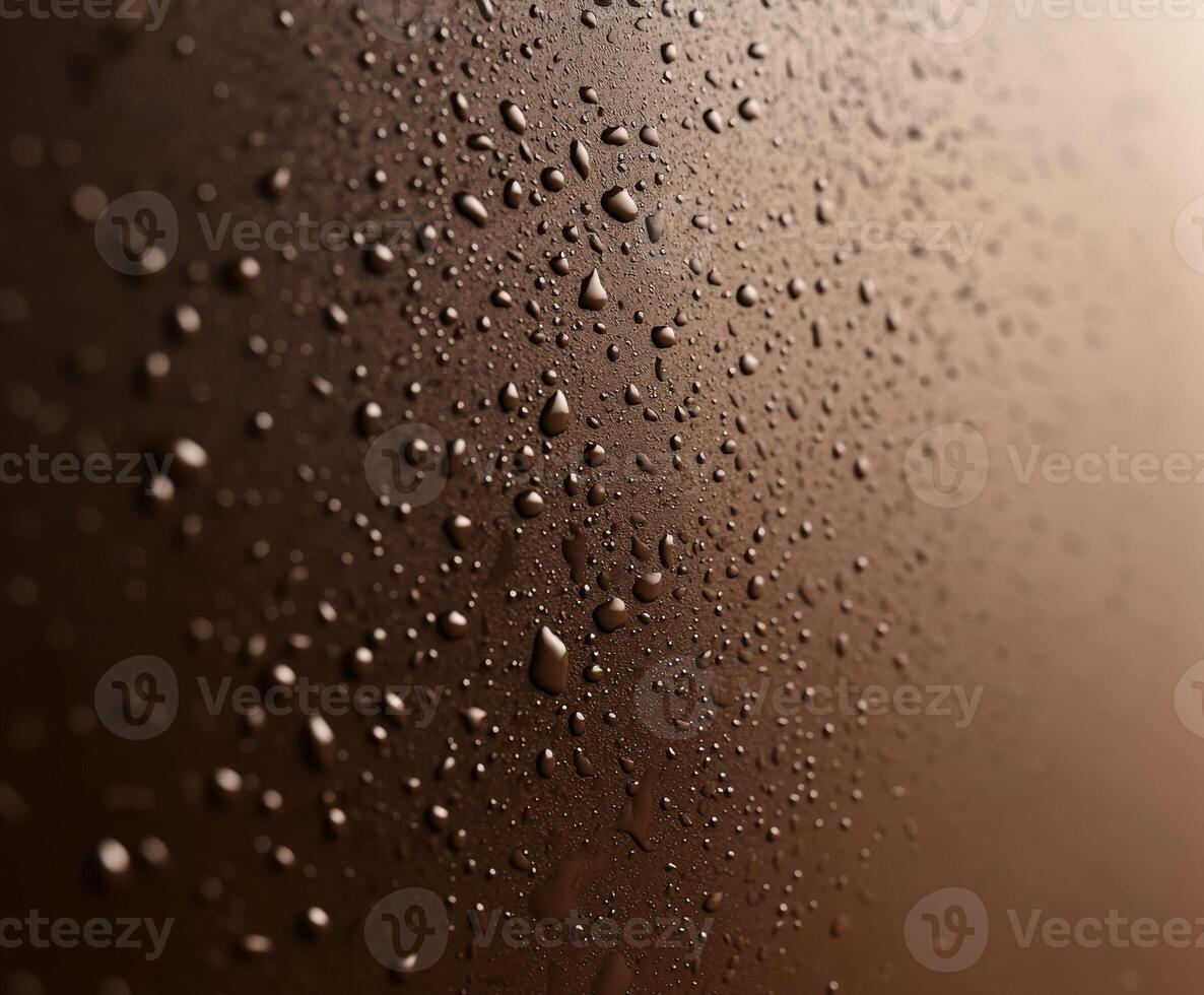 Close-up view of water droplets on dark surface photo