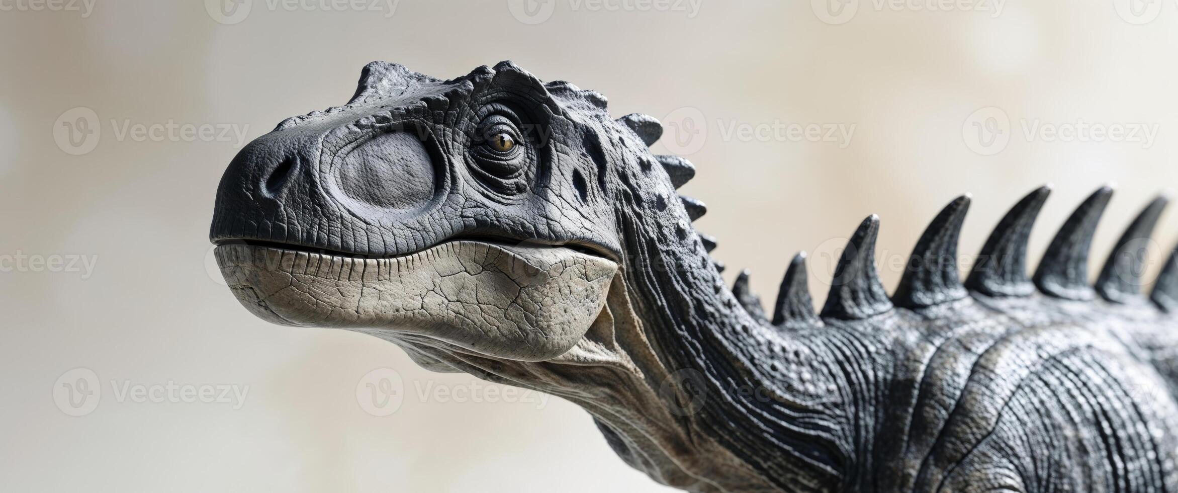 Fossilized dinosaur skin section with dark and light coloration photo