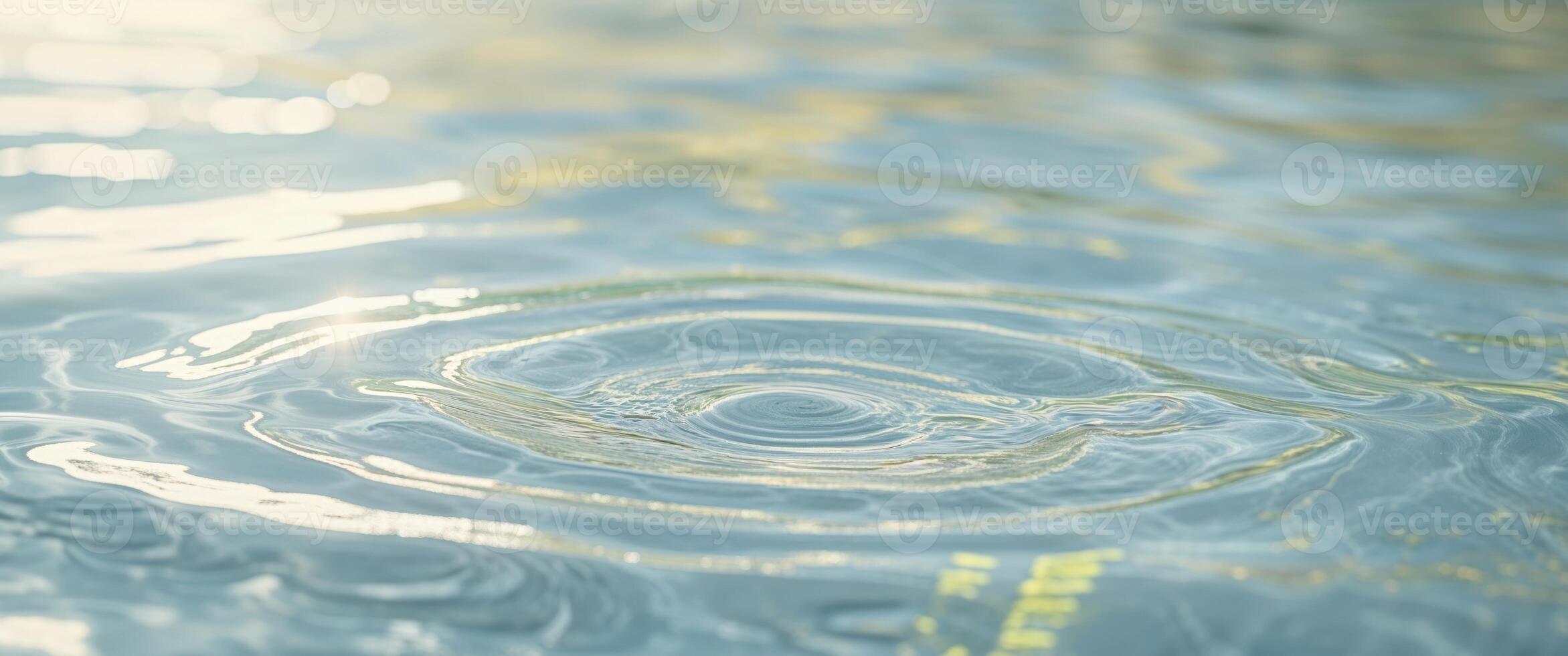 Water ripples on the surface of a pool photo