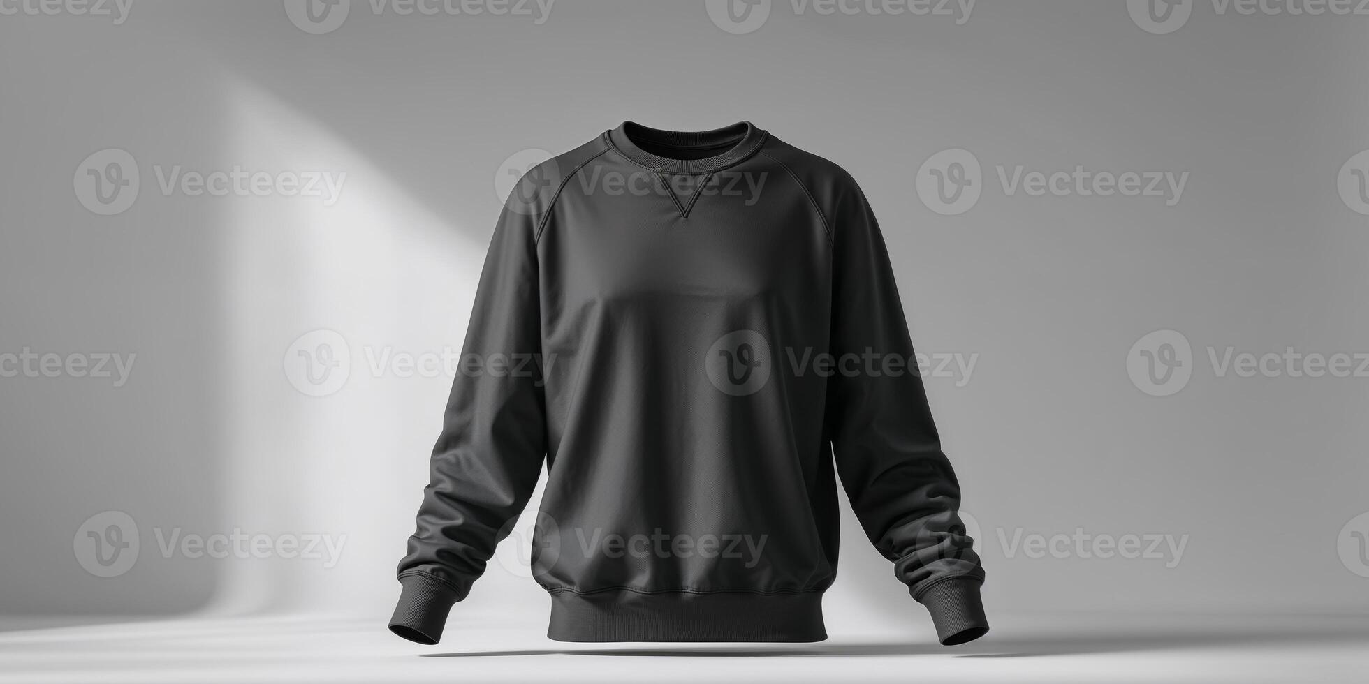 A black sweatshirt on a table photo