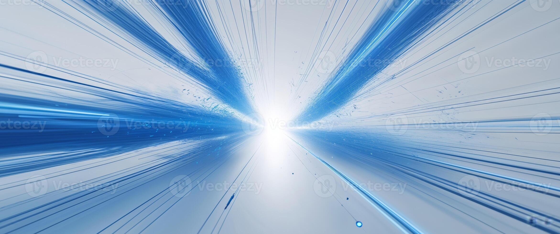 A blue light beam is coming out of the sky photo
