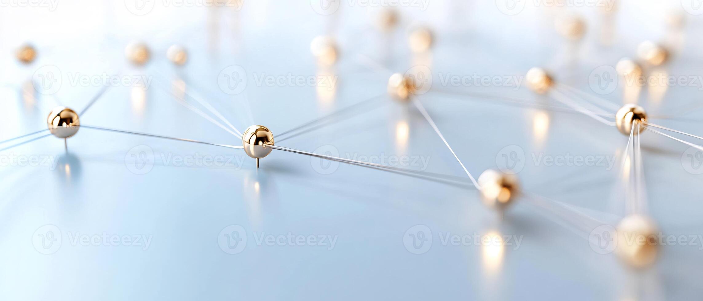 Global network connection, nodes linked. Business concept photo