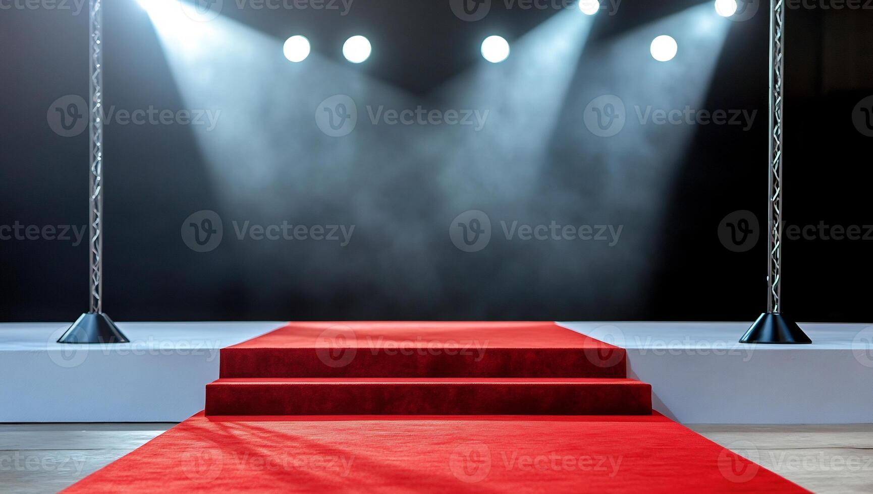 Red carpet stage, spotlight, award ceremony photo