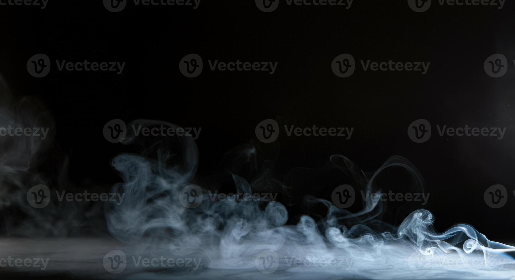 Smoke on a black background photo