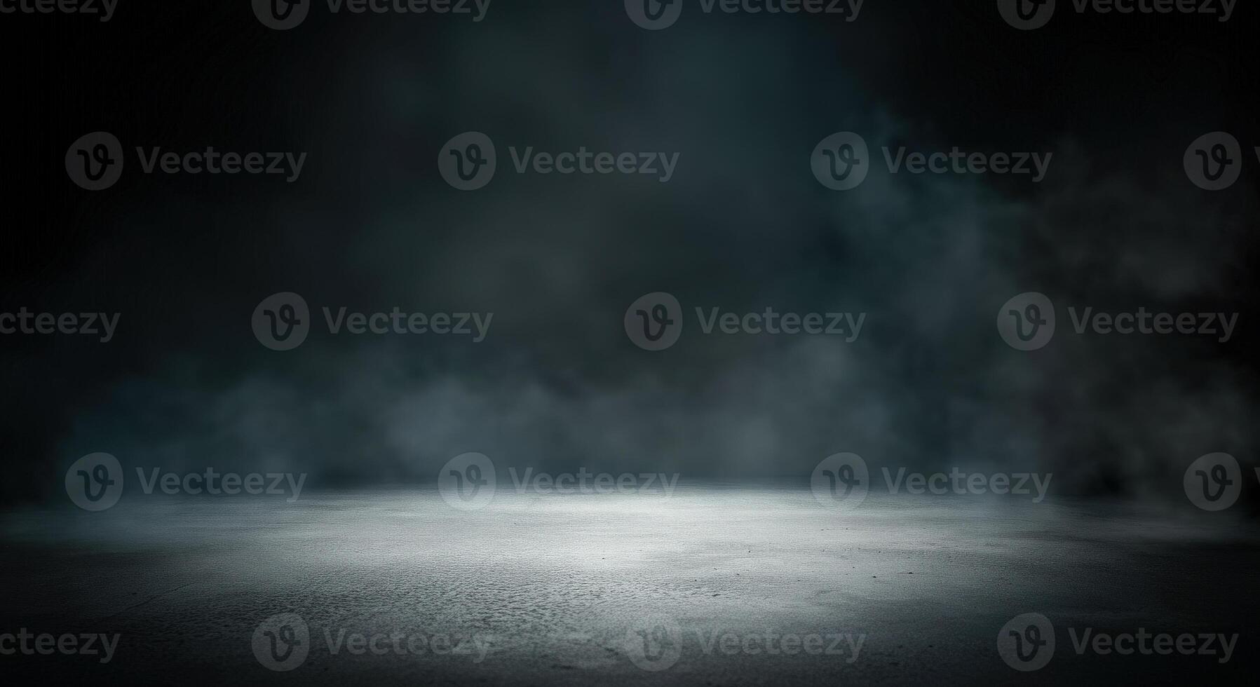 An empty room with smoke coming out of the floor photo