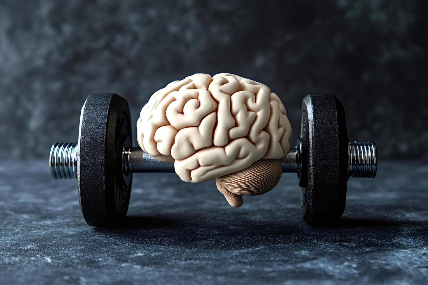 Brain lifting weights mental training and cognitive enhancement photo