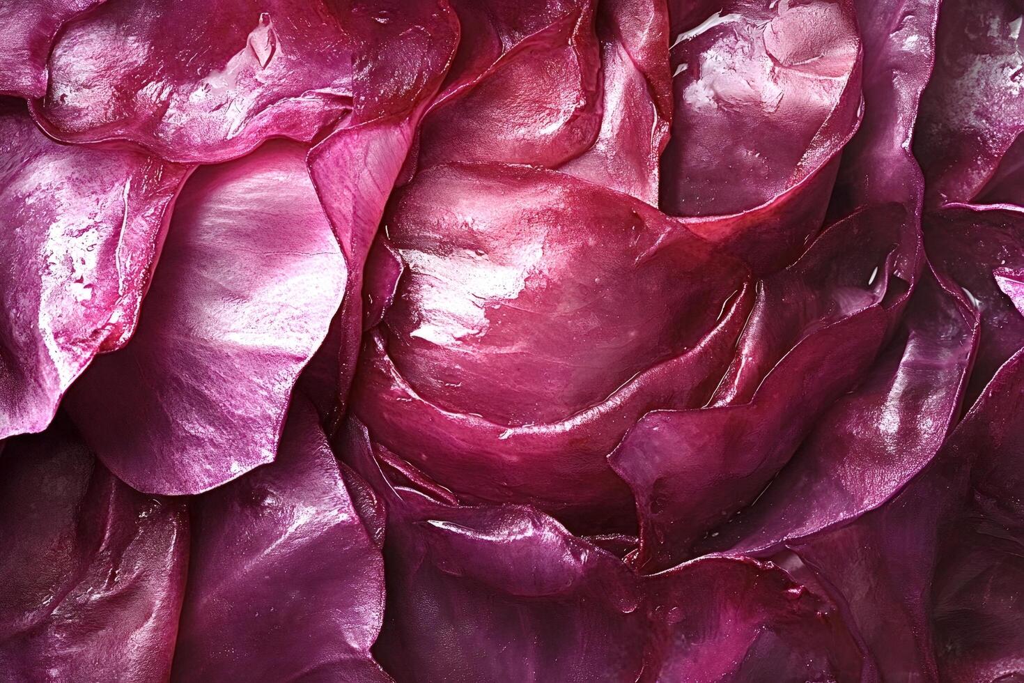 Macro close-up of vibrant rose petals creating abstract floral background photo