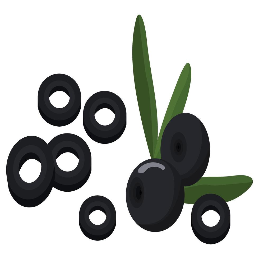 Discover the benefits of Black Olive Superfood, a tasty and nutritious addition to your meals. Perfect for enhancing flavors, salads, and Mediterranean dishes vector