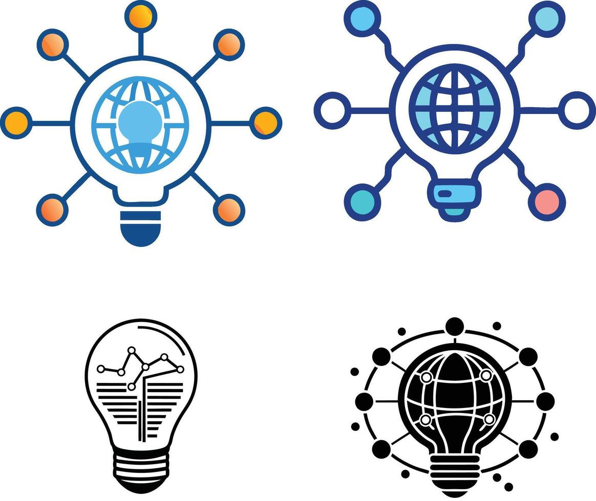 Artificial Intelligence, and Creative Connectivity in Business Environments. vector