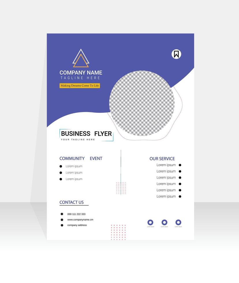 Manual Business Flyer template vector