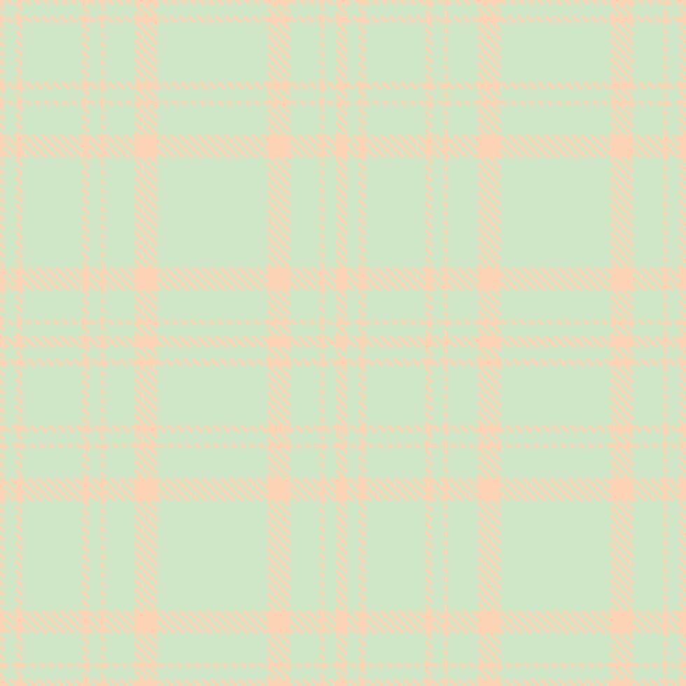 Dark Light Peach and Rich Eggshell Seamless Tartan Fabric Design vector