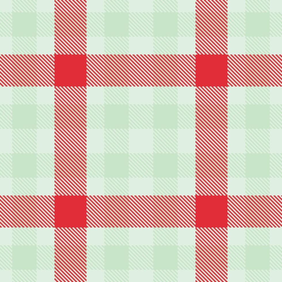 Warm Ice Seamless Tartan with Metallic Pale Aqua accents Fabric Design vector