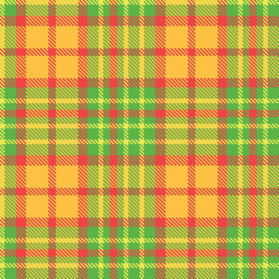 Modern Seamless Tartan in Metallic Grass tones Fabric Design vector