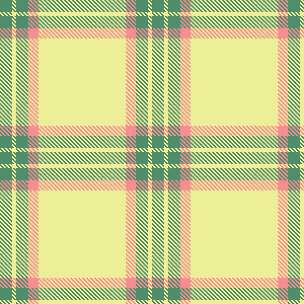 Modern Seamless Tartan in Dark Slate Green tones Fabric Design vector