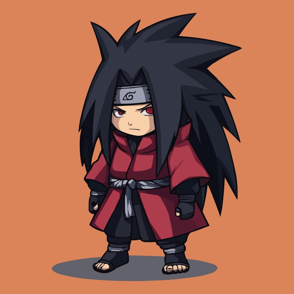 Madara Uchiha Illustration Art vector
