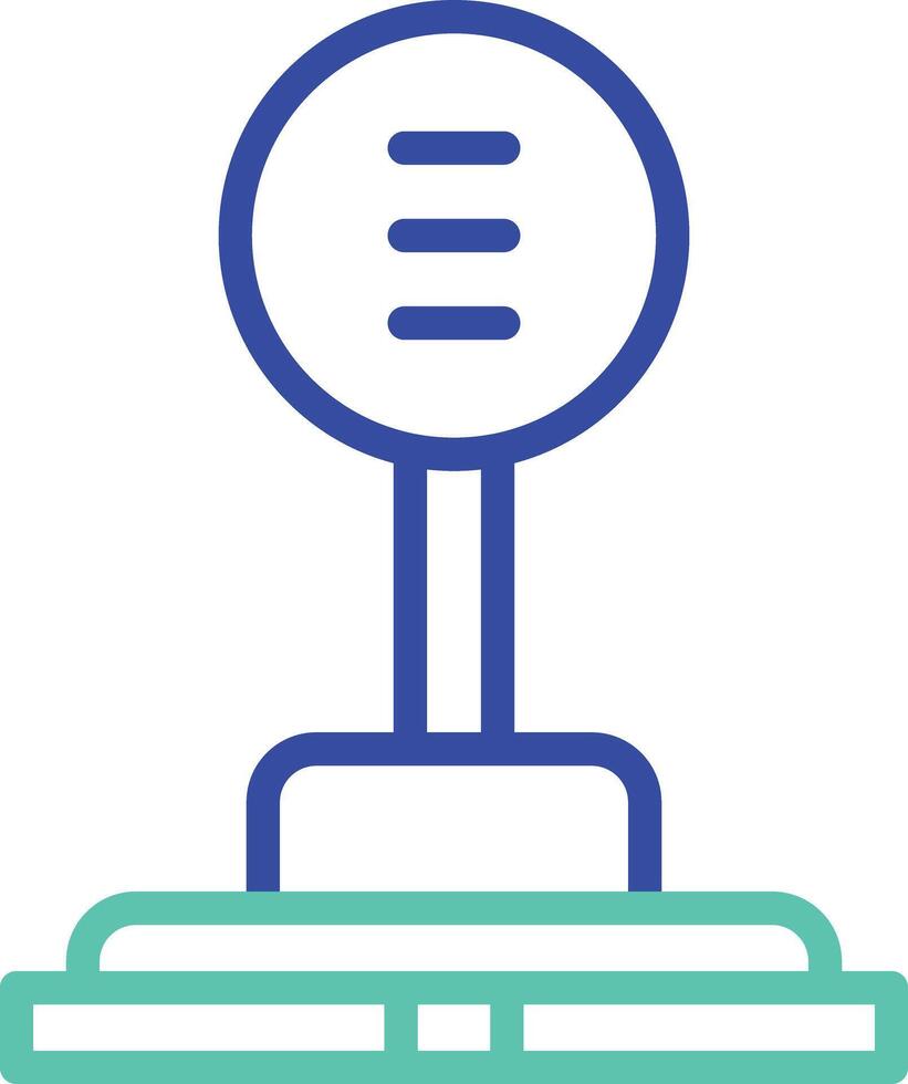 Car Gear outline dual color icon vector
