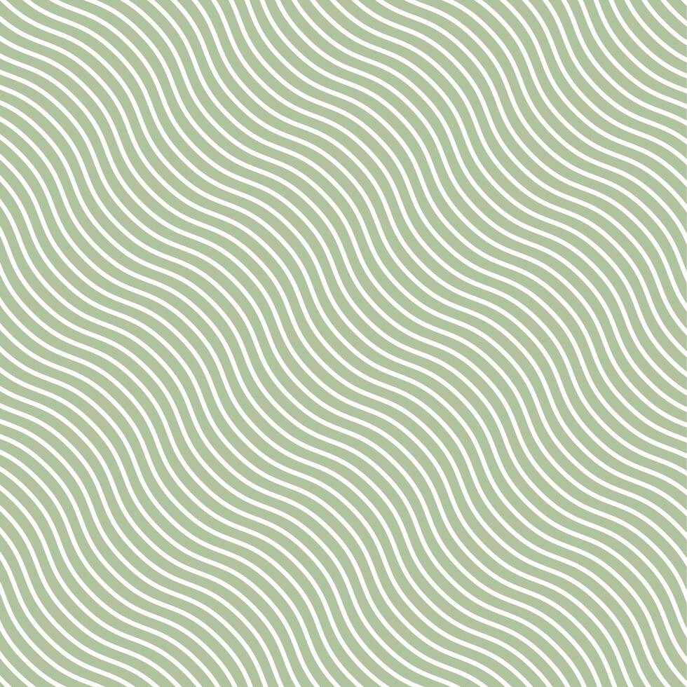 Simple white color lines curve pattern on green color background vector
