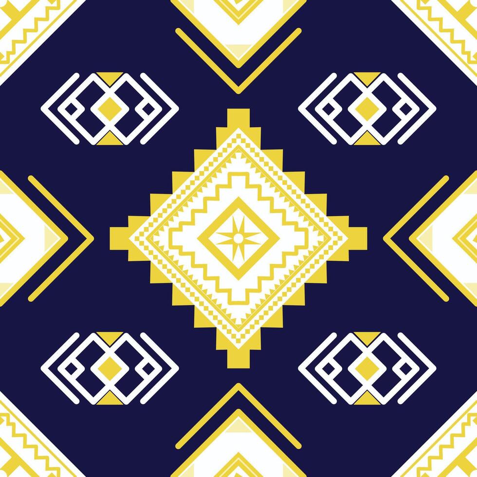 seamless pattern native triangle and square shape fabric and carpet, illustration design vector