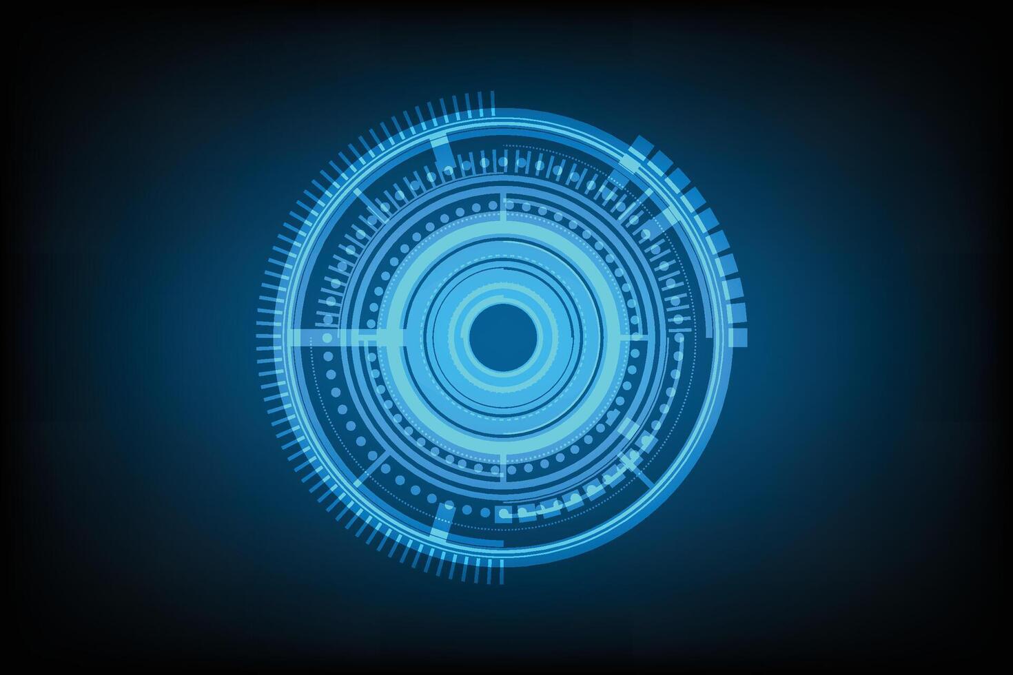 Ui HUD screen tech system futuristic cyber technology concept vector