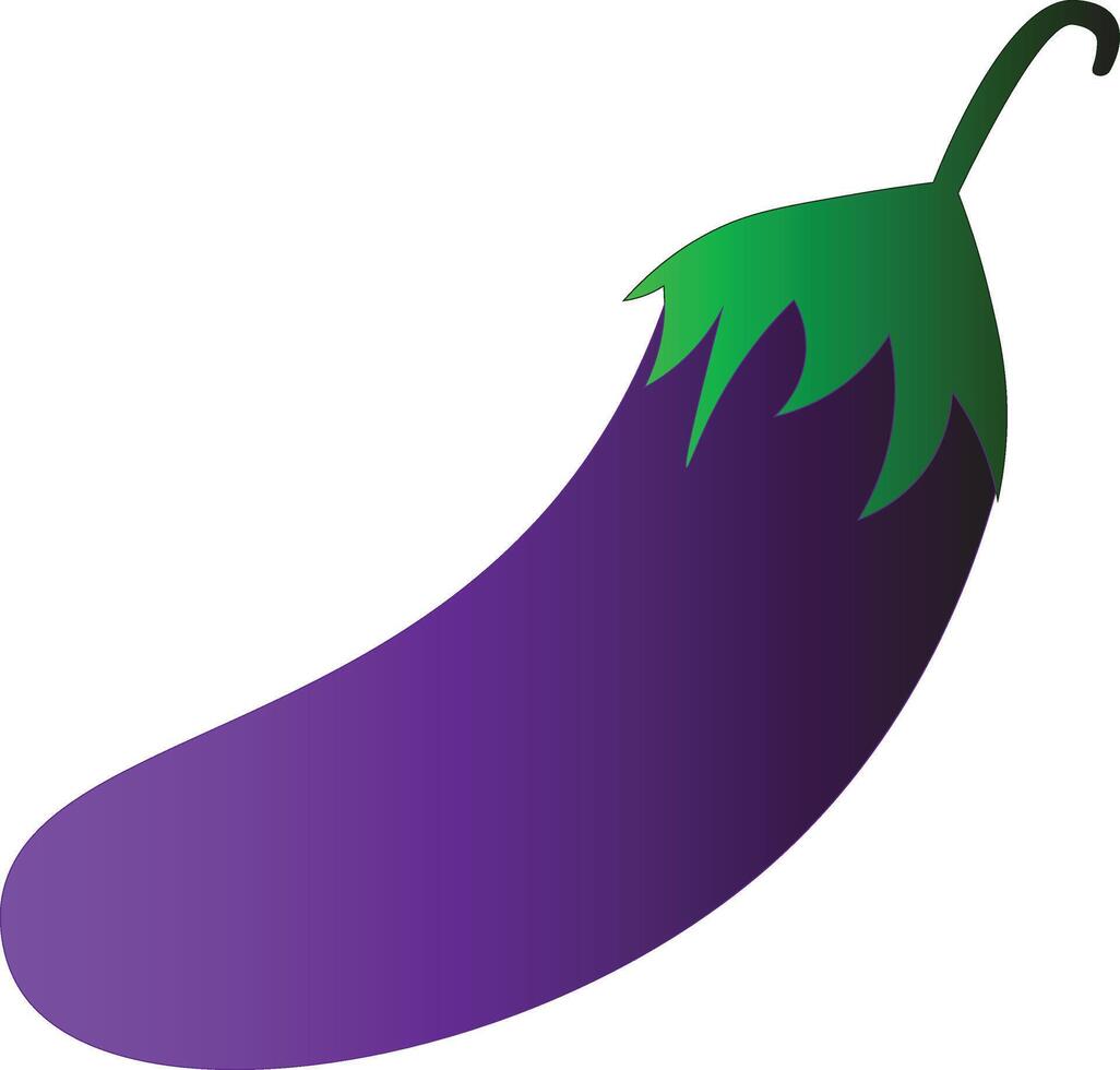 Brinjal Vegetable Free Illustration Eggplant Veg Cooking Vegetarianism Aubergine Vegetable in a Flat Style Purple Salad Design Healthy Food and Lifestyle Isolated on White Background vector