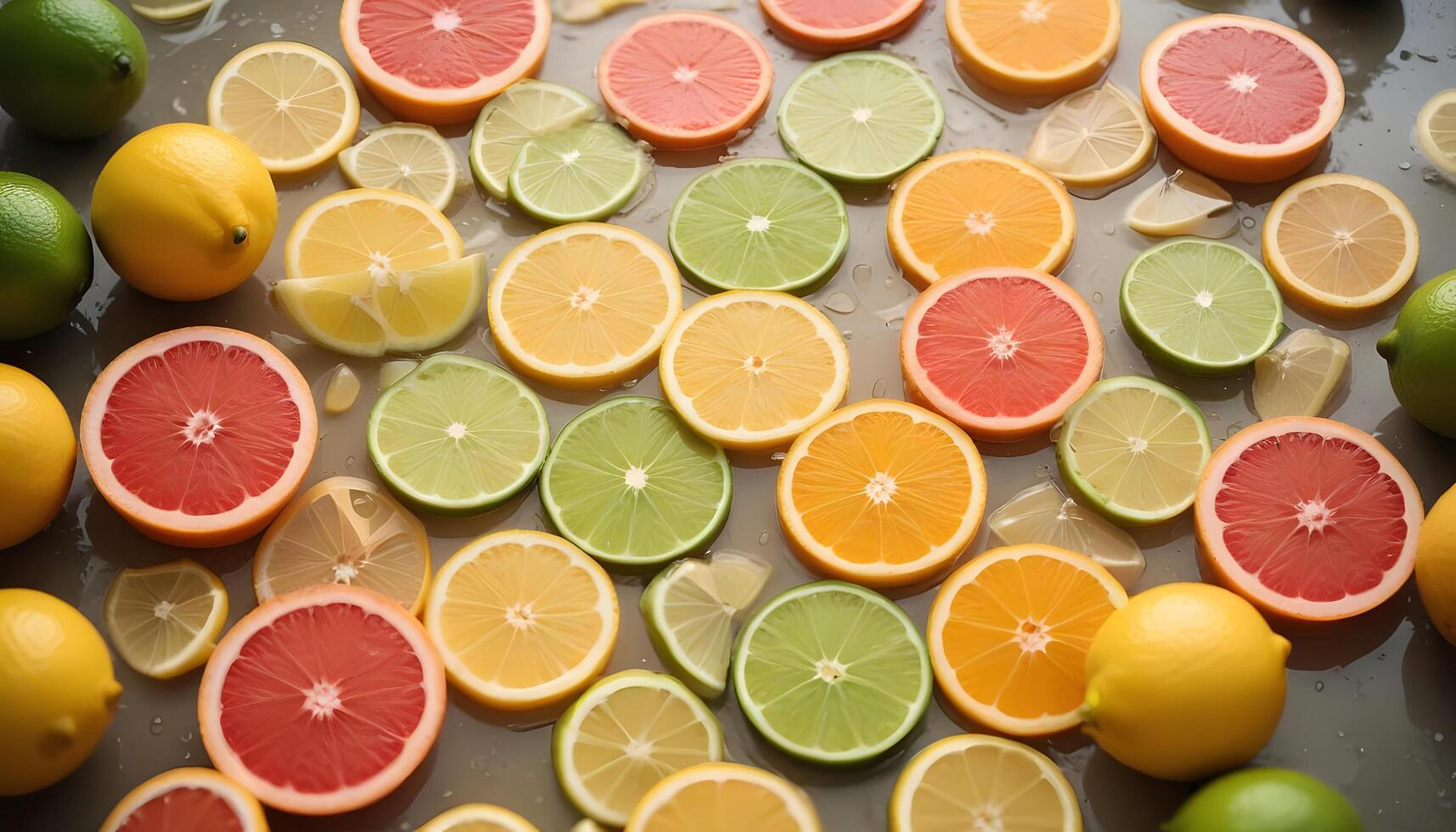 Citrus fruits in a bowl photo