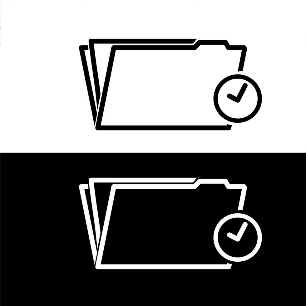 File folder icon illustration vector