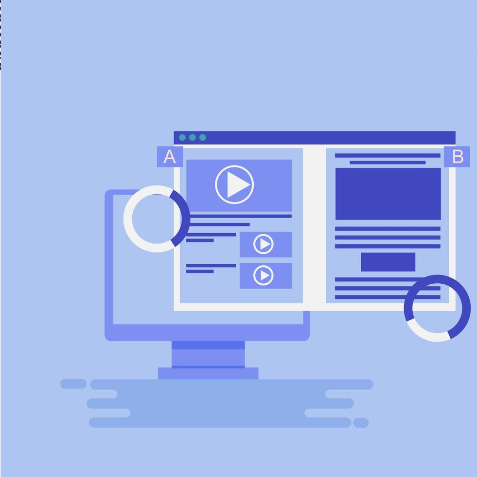 How to create a landing page vector