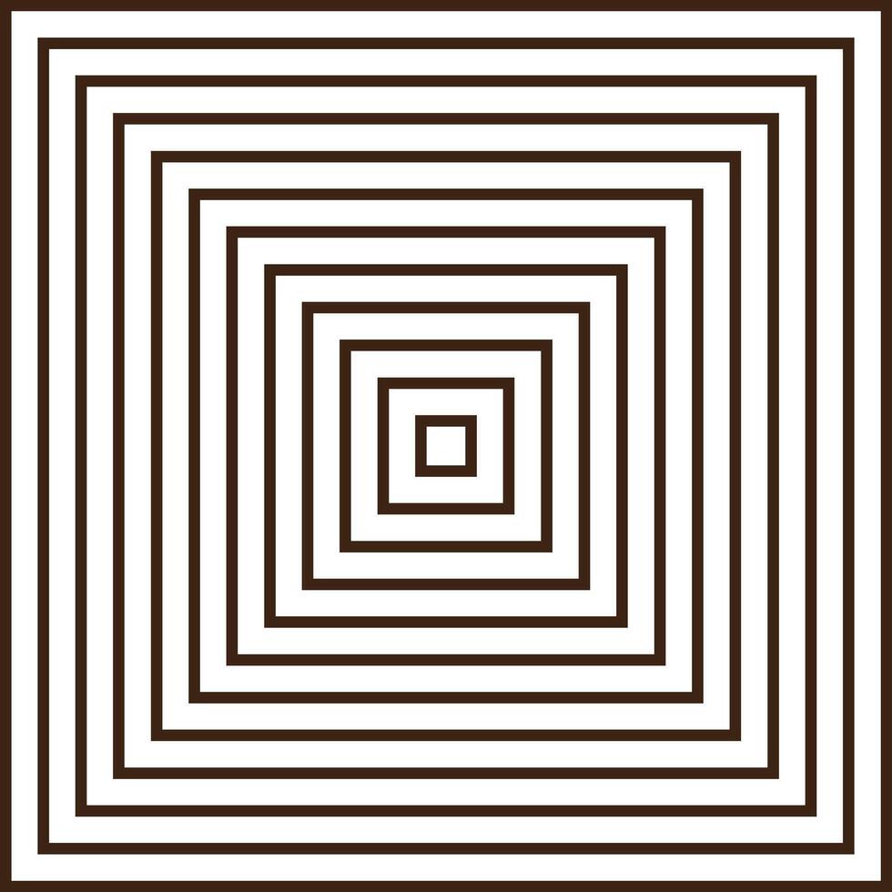Minimalist Abstract Square Line Pattern in Black and White vector