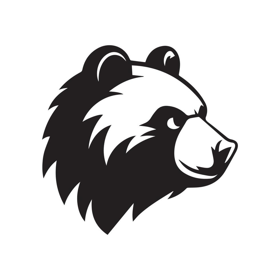 Head of bear Abstract character vector