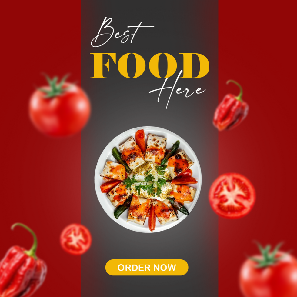 Best Turkish Kebab Food Poster Design Template psd