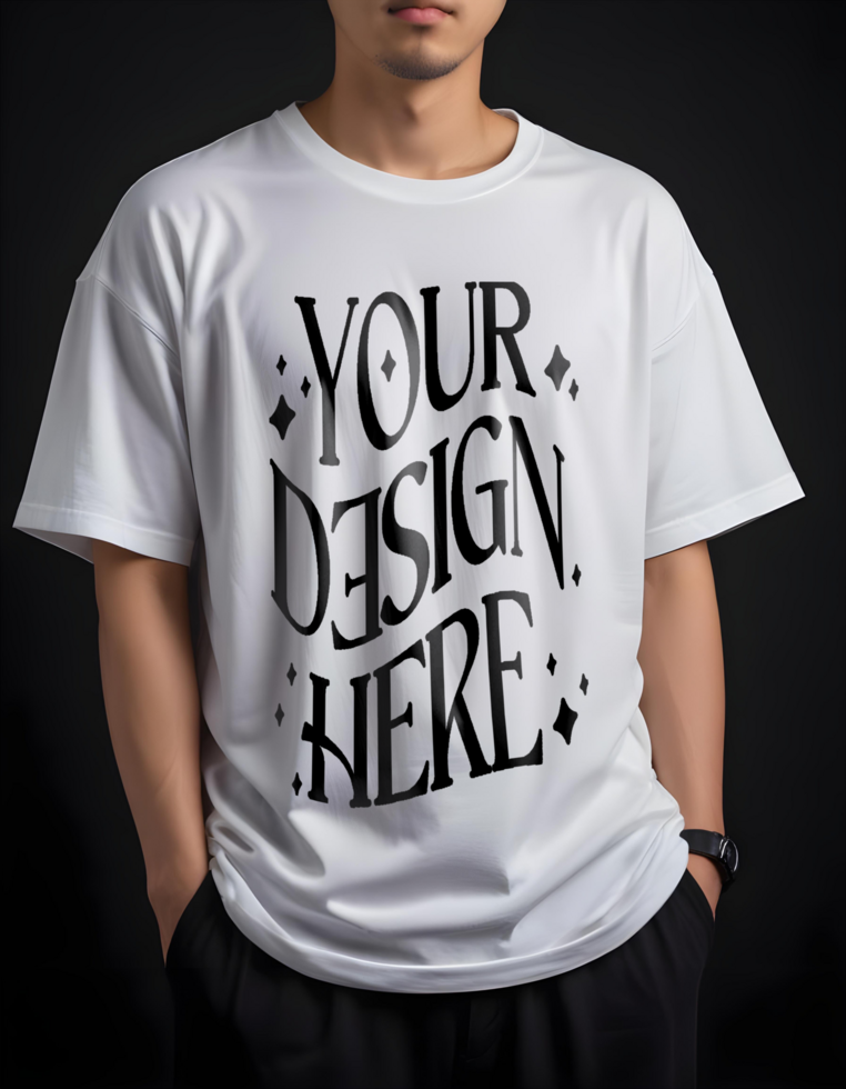 front white t shirt on a man close up camera tshirt mockup man tshirt mockup oversize tshirt mockup psd