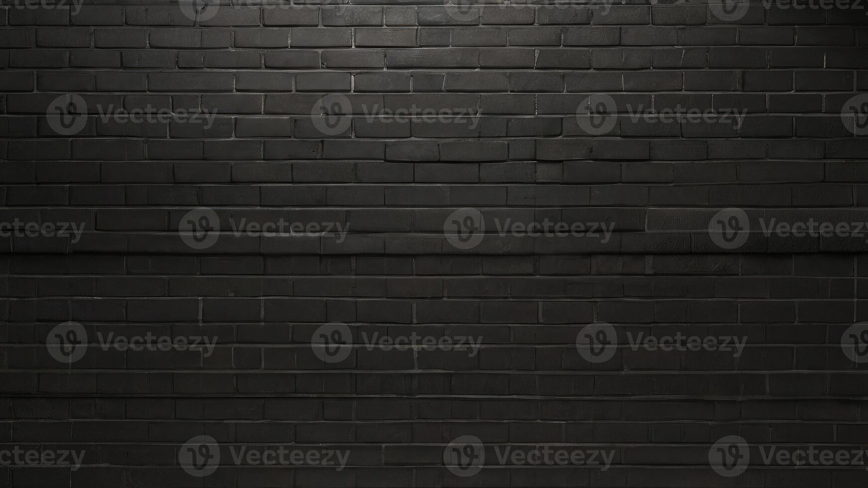 striking photo of a black brick wall texture background pattern