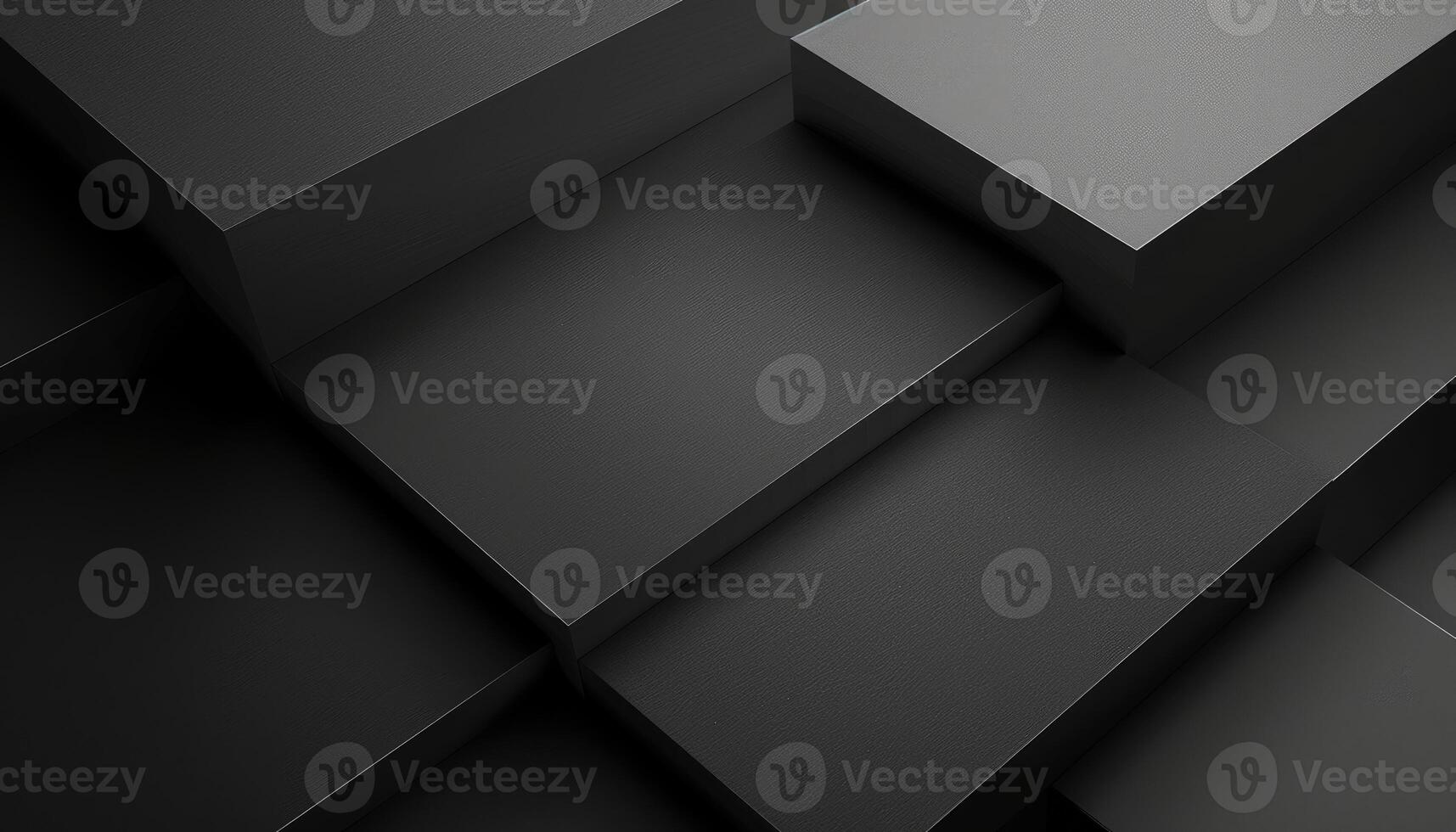 close up of Abstract Black Geometric Shapes Interlocking Design photo