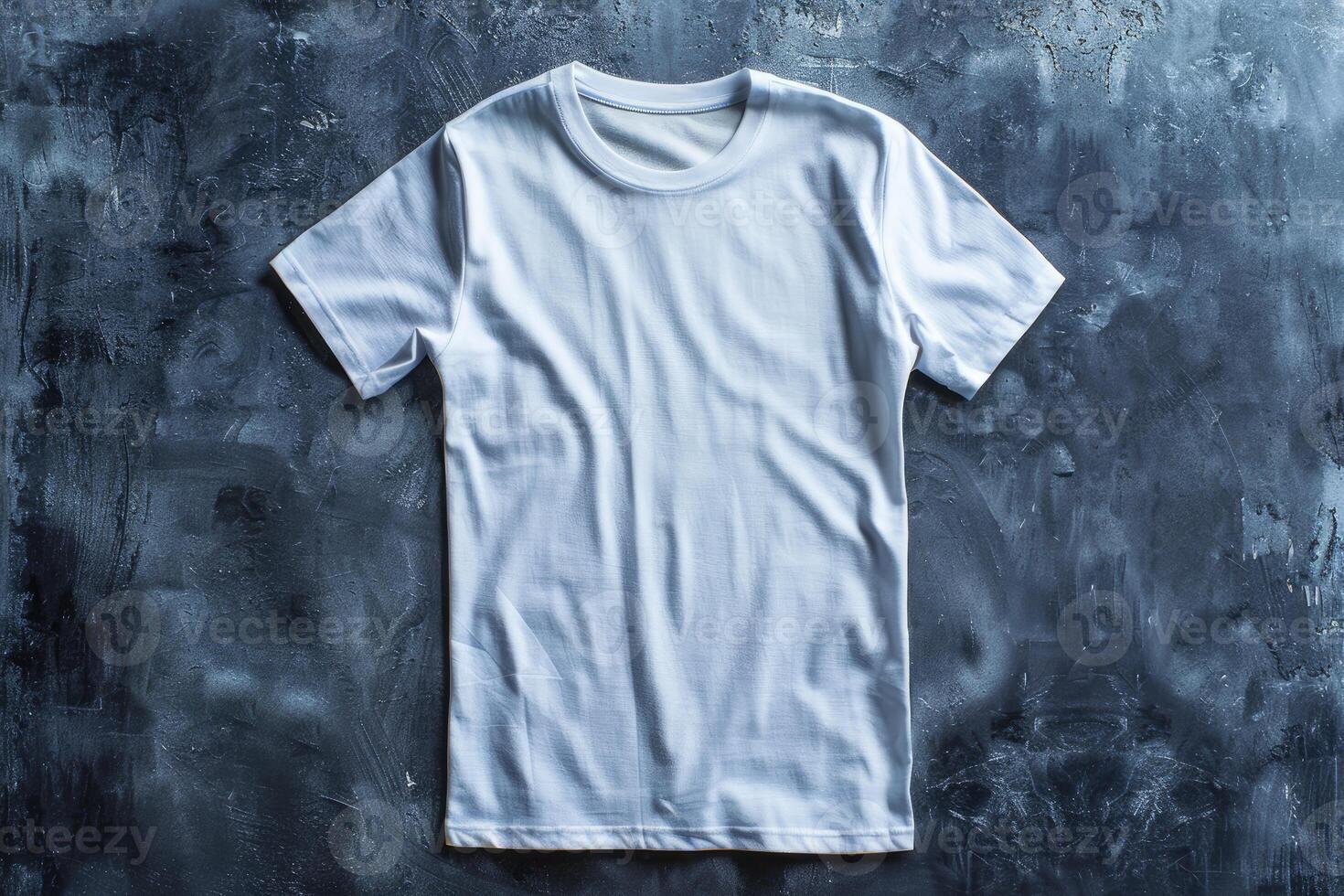 White Cotton tshirt On Dark Background texture photo