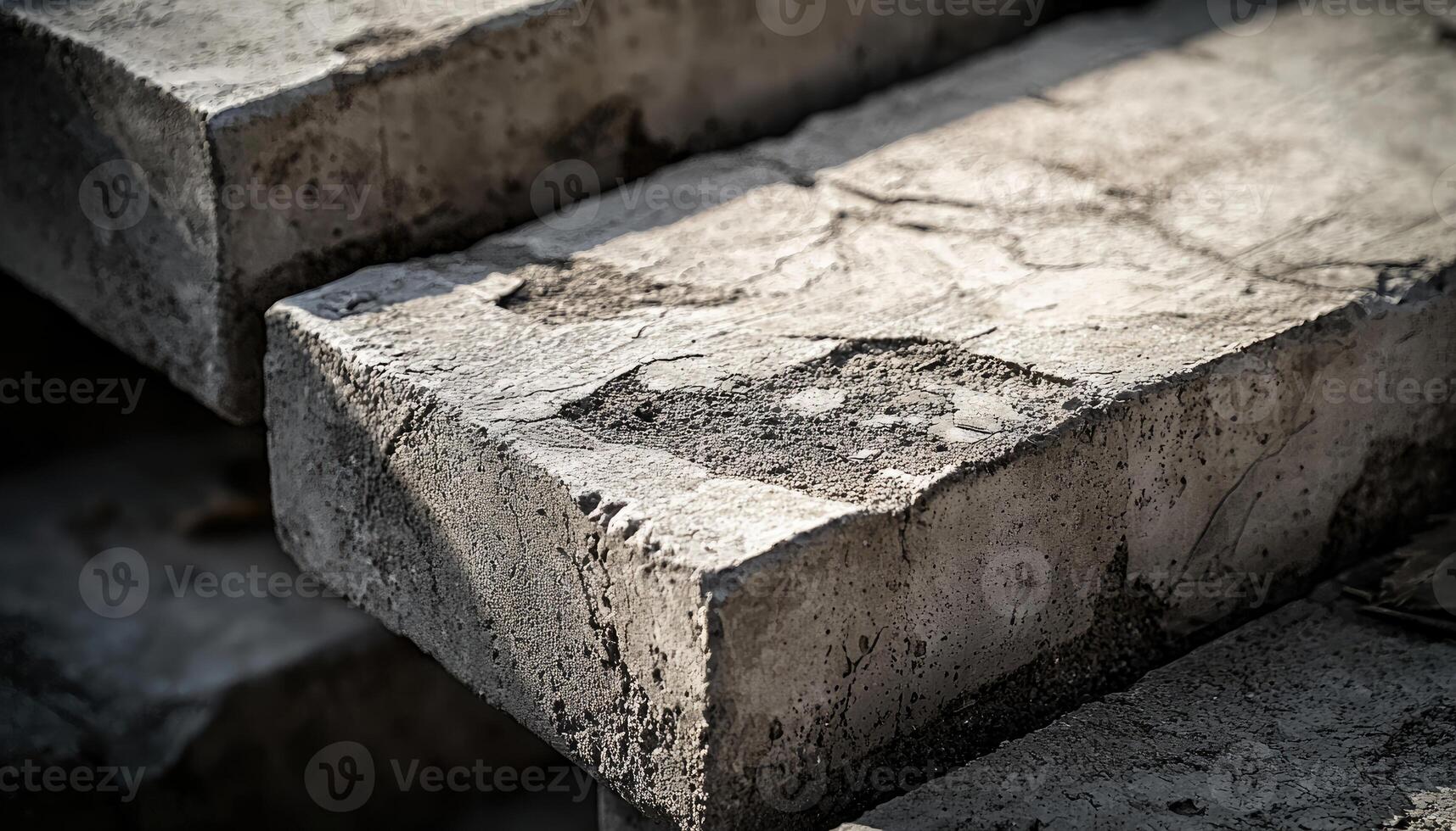Weathered Concrete Blocks texture Stacked photo