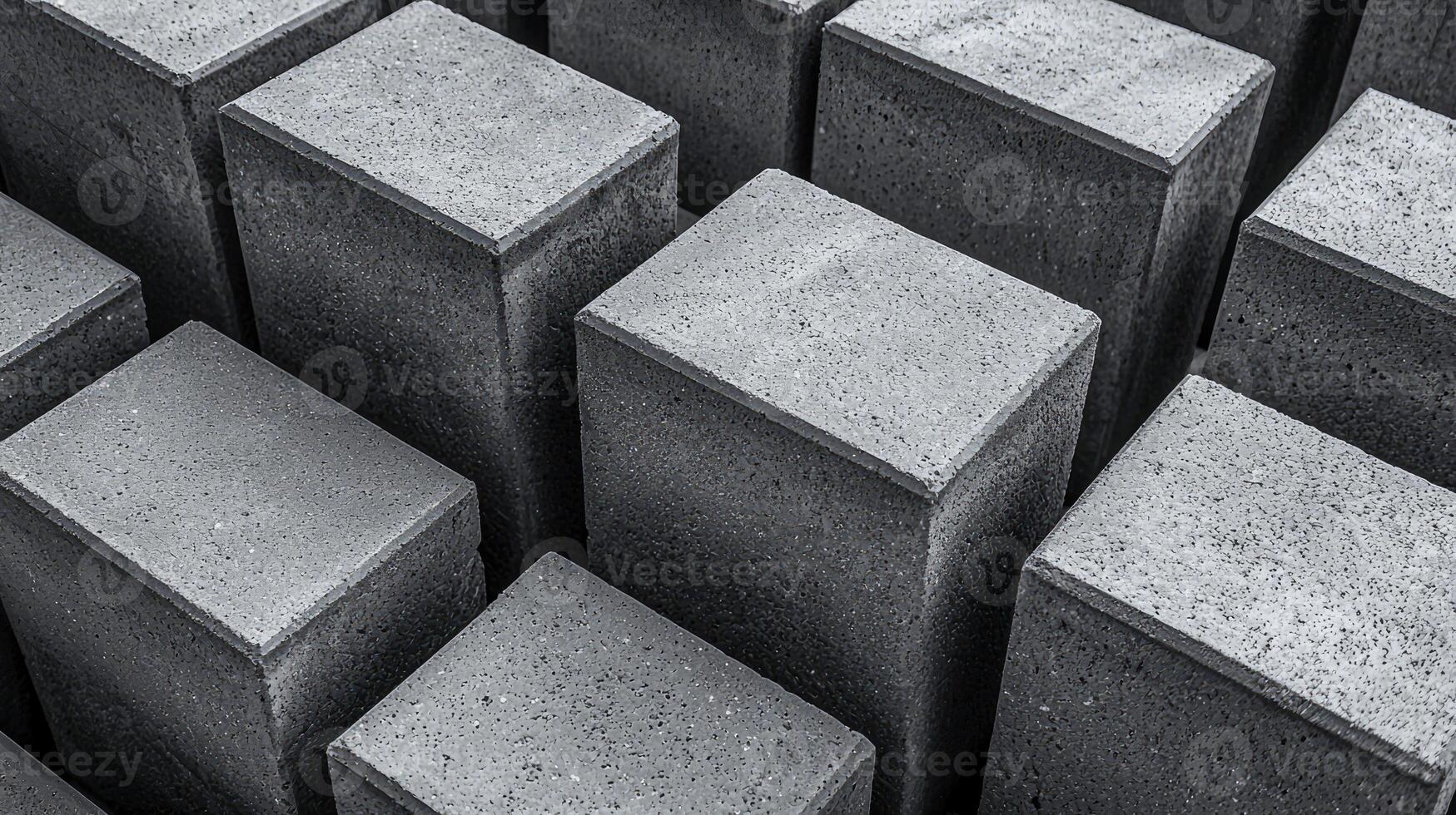 Grey Concrete Blocks Arranged photo