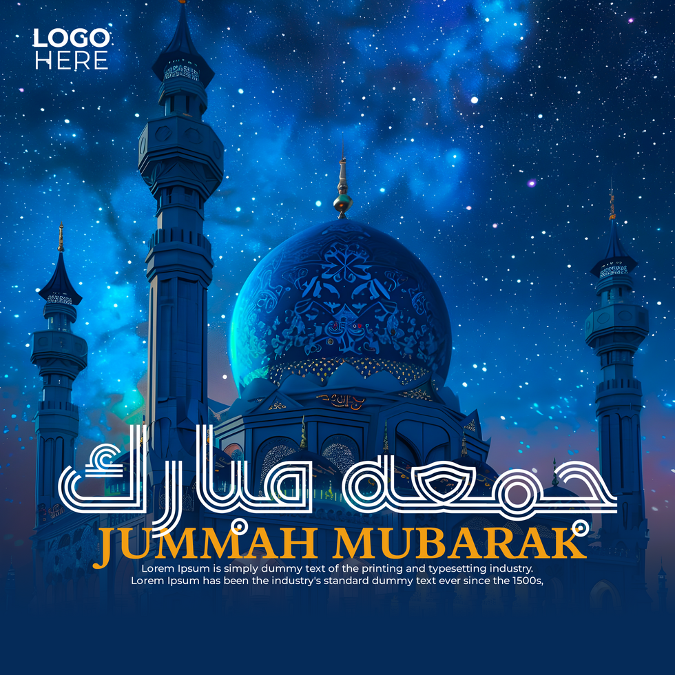 Blessed Friday Banner Design, Strengthen Your Connection with Allah psd